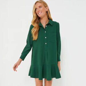 XXXL Hunter Green Crepe Callahan Dress - NWT! Holiday Ready!